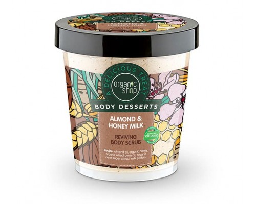 Scrub corpo rigenerativo alla mandorla e miele Organic shop
