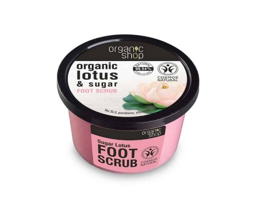 Scrub piedi fior di loto e zucchero Organic Shop