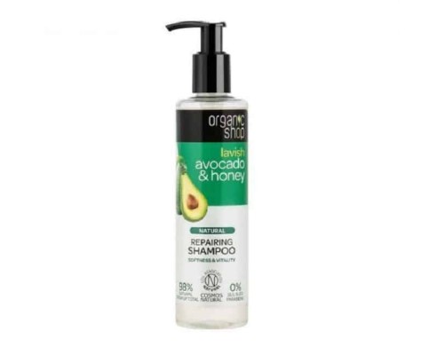 Shampoo ristrutturante all'avocado e miele Organic shop