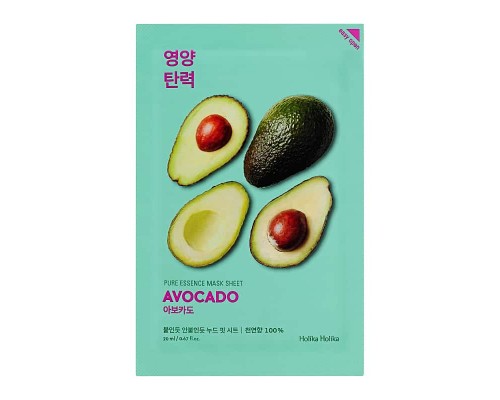 Maschera viso in tessuto all'avocado Pure Essence Holika Holika