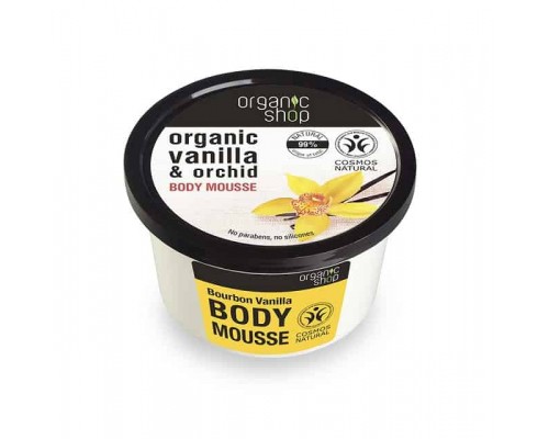 Mousse corpo Vaniglia Bourbon Organic Shop