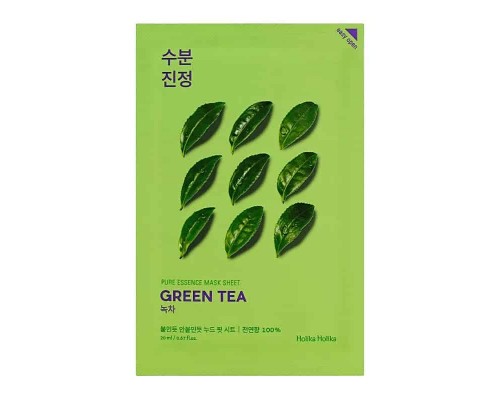 Maschera viso in tessuto al tè verde Pure Essence Holika Holika