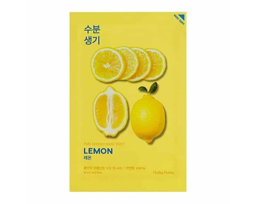 Maschera viso in tessuto al limone Pure Essence Holika Holika