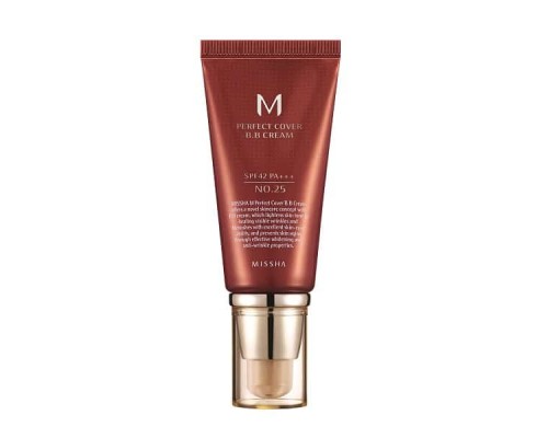 BB Crema No.25 (Warm Beige) 50 ml Perfect Cover M Missha