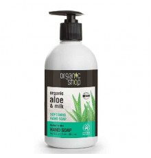 Sapone liquido ammorbidente all'aloe e latte Organic Shop
