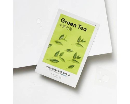 Maschera in tessuto al té verde Airy Fit Missha
