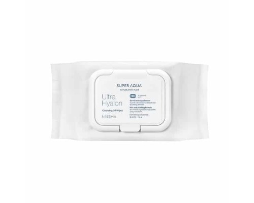Salviette detergenti con oli vegetali e all'acido ialuronico Super Aqua Missha