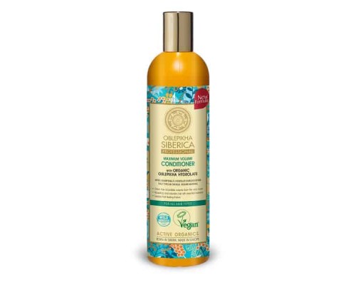 Balsamo volume massimo con idrolato di olivello organico per tutti tipi di capelli Oblepikha Siberica
