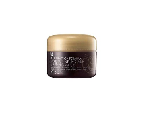 Maschera notte antirughe alla bava di lumaca Mizon
