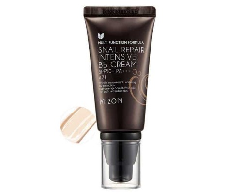 BB crema per riparazione intensa alla bava di lumaca No.21 SPF50+ PA+++ 50 ml Mizon
