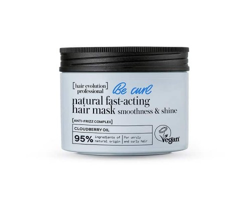 Maschera capelli naturale ad azione rapida Be-curl per morbidezza e lucentezza Natura Siberica