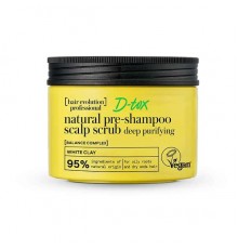 Scrub naturale per il cuoio capelluto da usare prima dello shampoo D-tox per pulizia profonda Hair Evolution Natura Siberica