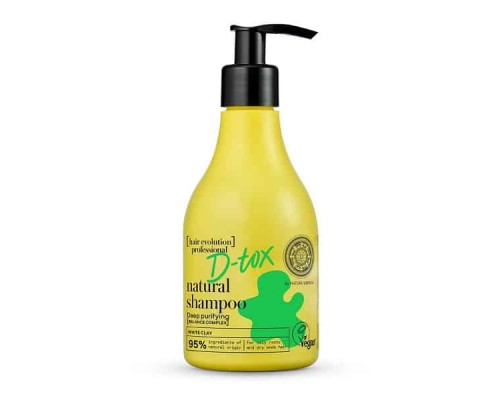 Shampoo naturale D-tox per la pulizia profonda dei capelli Natura Siberica