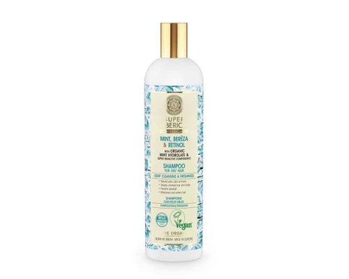 Shampoo per capelli grassi profondamente purificante e rinfrescante Super Siberica